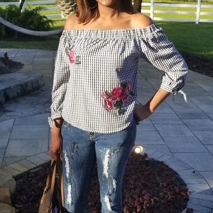 Cute Off Shoulder Top